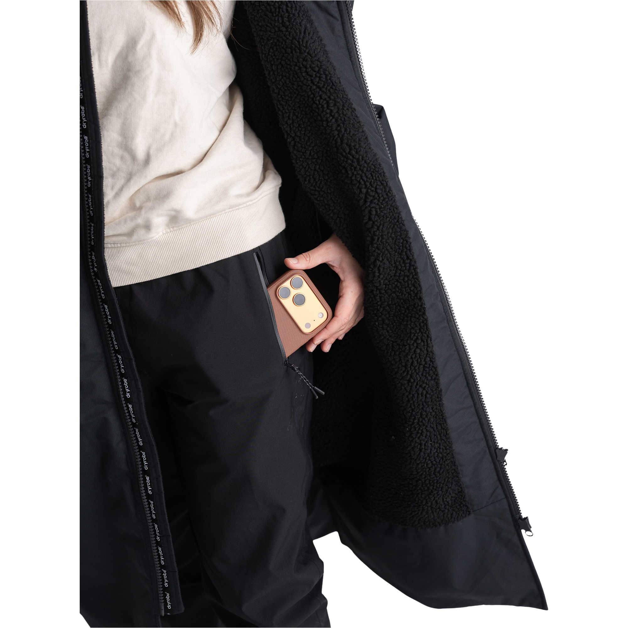 2026 Dryrobe Albornoz De Manga Larga Nexus NXS - Black